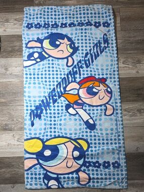 Cartoon Network Powerpuff Girls Rescue 1999 Polka-Dot Beach Towel 27.5" x 54"